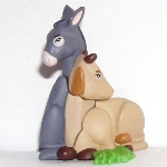 Esel und Kuh