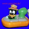 Safari - Duffy Duck im Boot