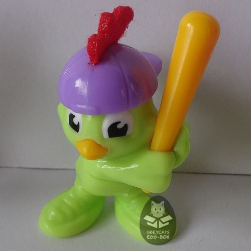 Küken mit Baseballschläger
